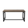 Hanah Home Mesa de Comedor Alin - Nogal y Negro